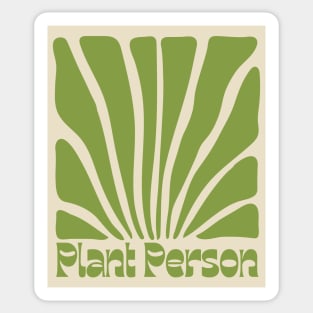 Plant Person Abstract Art Sticker